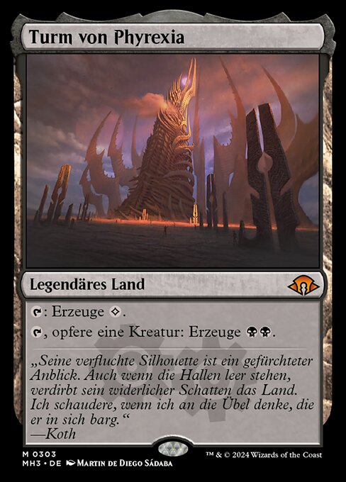 Turm von Phyrexia MH3-303 Mythic Near Mint Deutsch