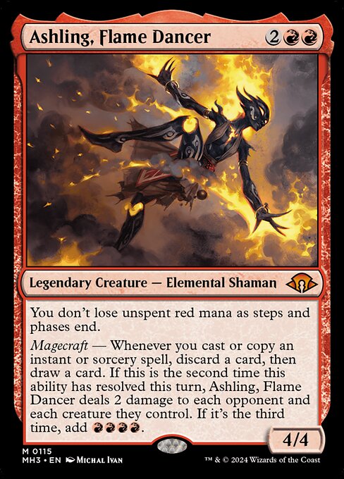 Ashling, Flame Dancer MH3-115 Mythic Near Mint Englisch