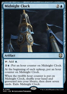 Midnight Clock M3C-189 Rare Near Mint Englisch