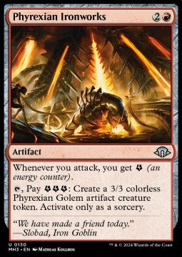 Phyrexianische Eisenhütte MH3-130 Uncommon Excellent Deutsch Foil