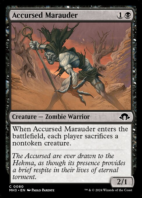 Accursed Marauder MH3-80 Common Boosterfrisch Englisch Foil