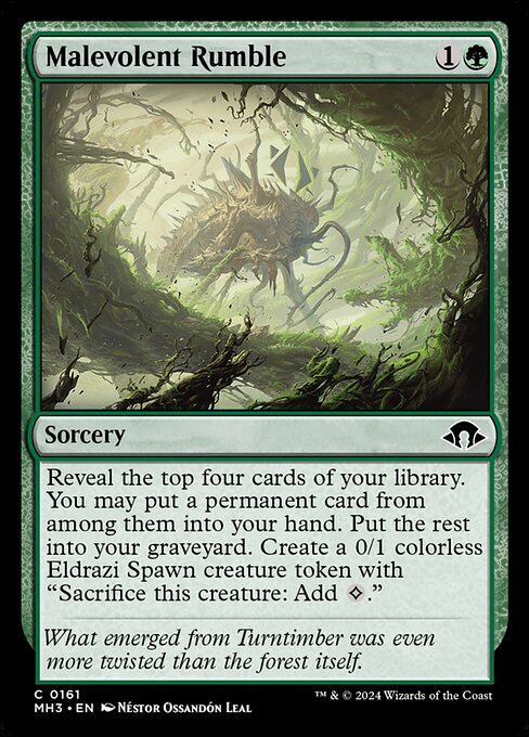 Malevolent Rumble MH3-161 Common Boosterfrisch Englisch Foil
