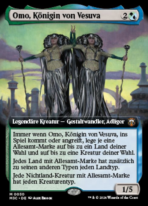Omo, Königin von Vesuva (V.3) XM3C-30 Mythic Near Mint Deutsch Foil