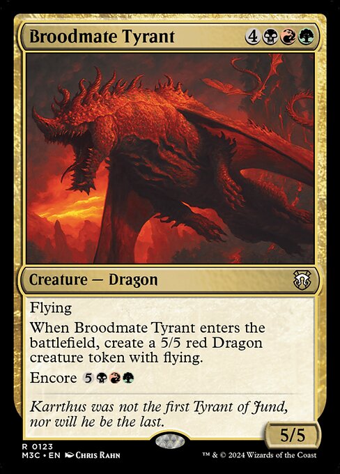 Broodmate Tyrant M3C-123 Rare Near Mint Englisch