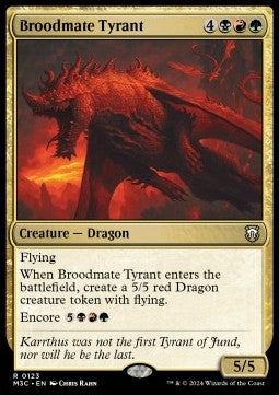 Broodmate Tyrant M3C-123 Rare Near Mint Englisch