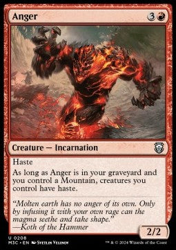 Anger M3C-208 Uncommon Near Mint Englisch
