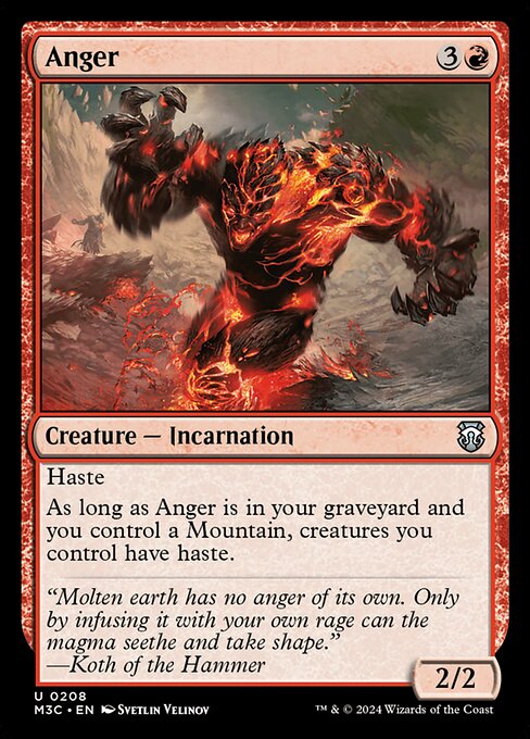 Anger M3C-208 Uncommon Near Mint Englisch