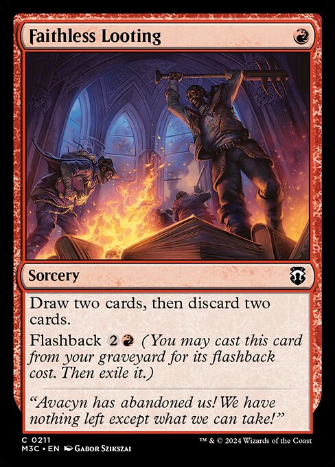 Faithless Looting M3C-211 Common Near Mint Englisch