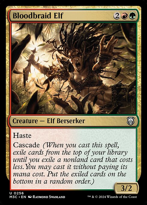 Bloodbraid Elf M3C-256 Uncommon Excellent Englisch