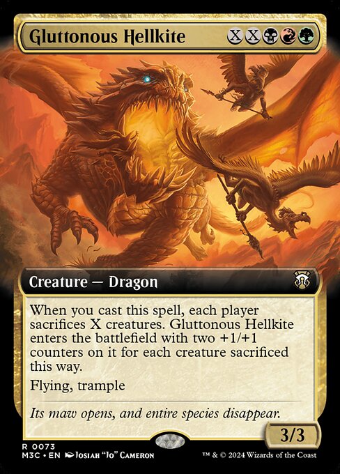 Gluttonous Hellkite XM3C-73 Rare Near Mint Englisch