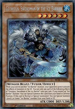 Georgius, Schwertkämpfer der Eisbarriere BLTR-006 Secret Rare Excellent Deutsch 1. Auflage