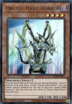 Orcust Harfenhorror (V.1) BLTR-071 Ultra Rare Near Mint Deutsch 1. Auflage