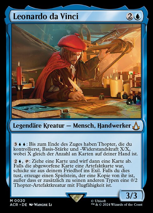 Leonardo da Vinci ACR-20 Mythic Near Mint Deutsch