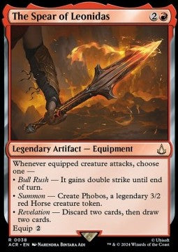 Der Speer des Leonidas ACR-38 Rare Near Mint Englisch Foil