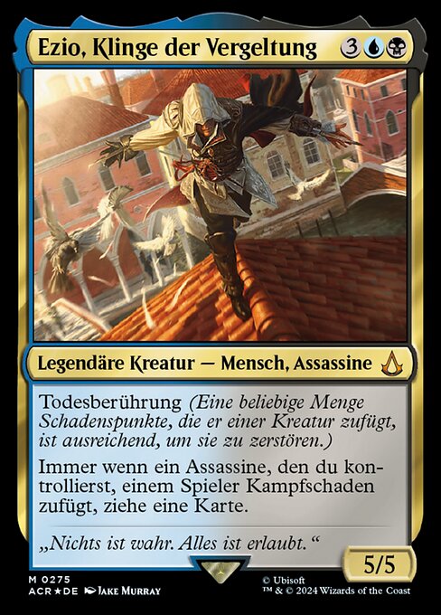 Ezio, Blade of Vengeance XACR-275 Mythic Excellent Deutsch Foil