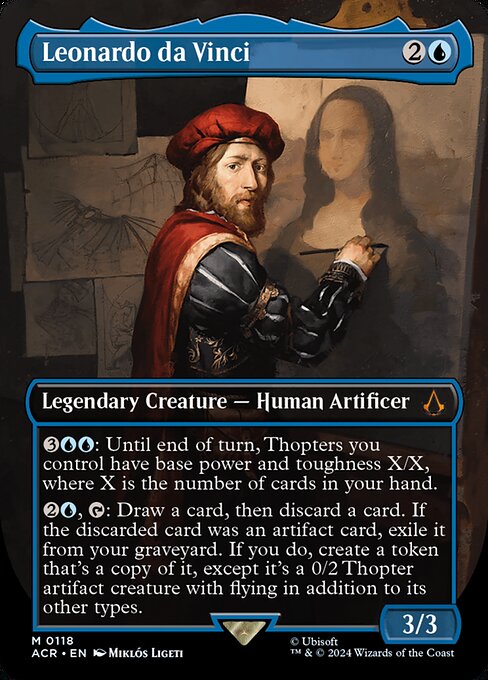 Leonardo da Vinci (V.1) XACR-118 Mythic Near Mint Englisch Foil