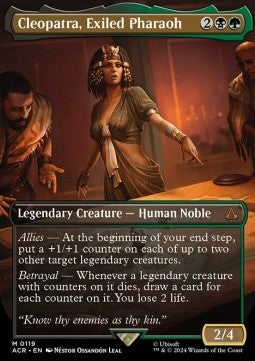 Cleopatra, Exiled Pharaoh (V.1) XACR-119 Mythic Near Mint Deutsch