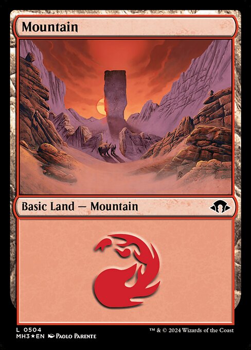 Mountain (V.2) XMH3-504 Land Near Mint Englisch Foil