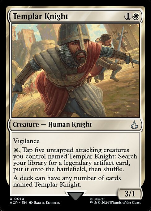 Templar Knight ACR-10 Uncommon Near Mint Englisch Foil