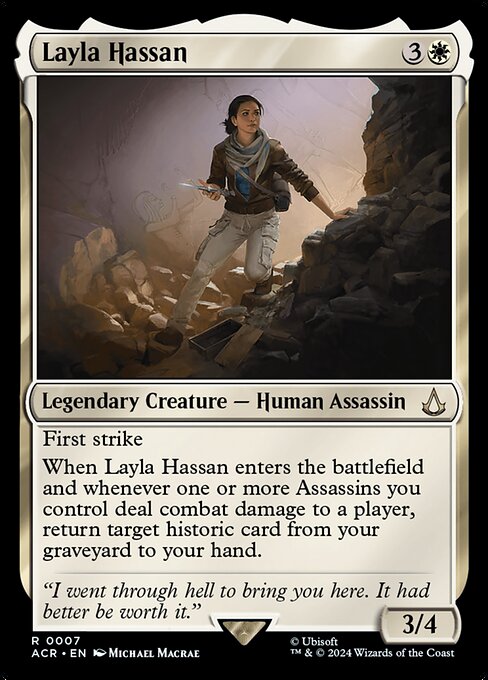Layla Hassan ACR-7 Rare Excellent Englisch Foil