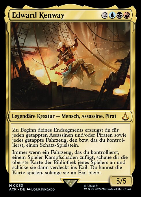 Edward Kenway ACR-53 Mythic Near Mint Deutsch