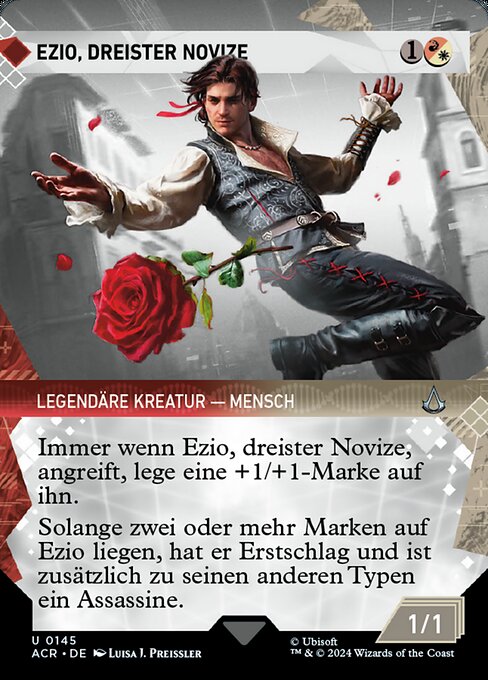 Ezio, Brash Novice (V.1) XACR-145 Uncommon Near Mint Deutsch