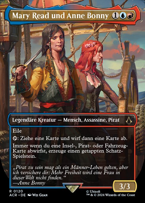 Mary Read and Anne Bonny (V.1) XACR-120 Rare Near Mint Deutsch
