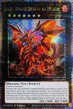 Blaze, Oberster Herrscher aller Drachen (V.2) BLTR-045 Quarter Century Secret Rare Near Mint Deutsch 1. Auflage