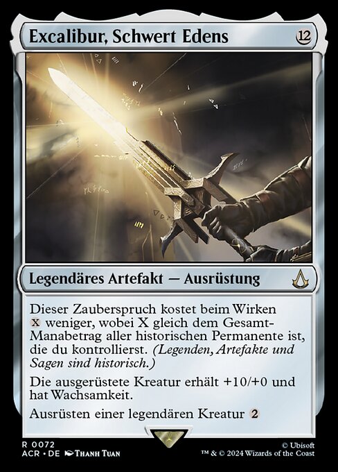 Excalibur, Sword of Eden ACR-72 Rare Near Mint Deutsch