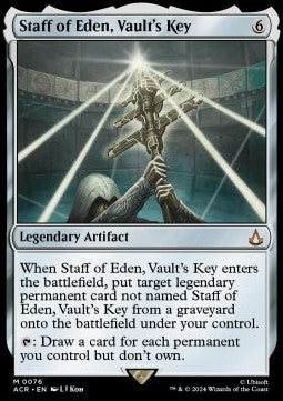 Staff of Eden, Vault's Key ACR-76 Mythic Near Mint Englisch Foil