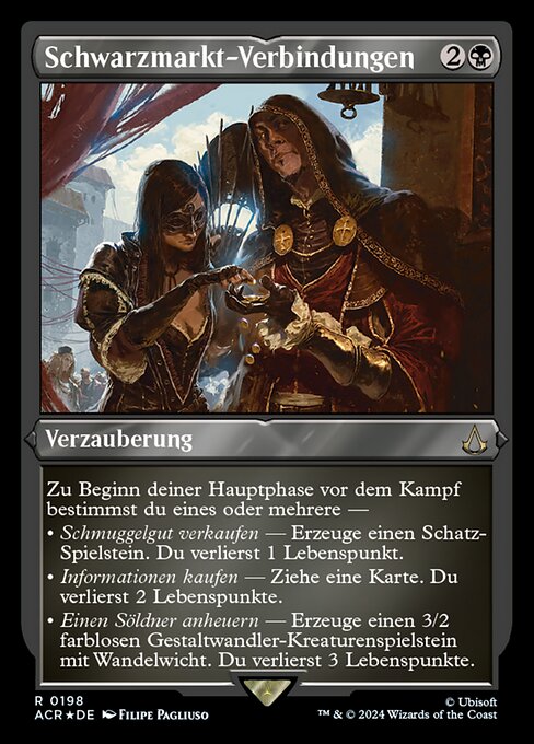Schwarzmarkt-Verbindungen (V.2) XACR-198 Rare Near Mint Deutsch Foil