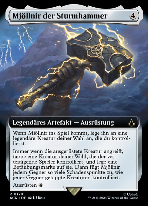 Mjöllnir der Sturmhammer (V.1) XACR-170 Rare Near Mint Deutsch Foil
