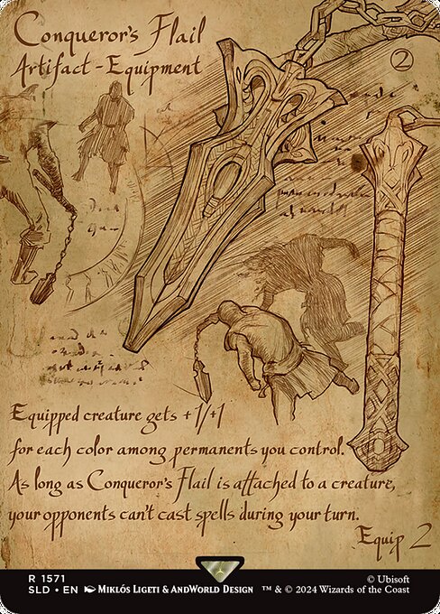 Conqueror's Flail SLDSM4-1571 Rare Near Mint Englisch Foil