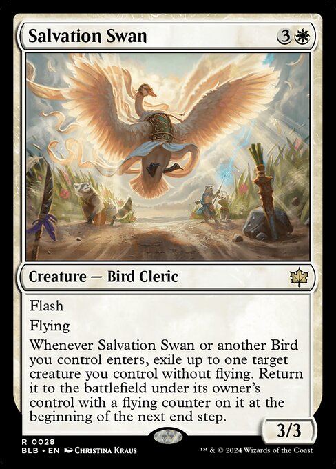 Salvation Swan BLB-28 Rare Near Mint Englisch