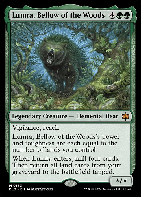 Lumra, Bellow of the Woods BLB-183 Mythic Near Mint Englisch