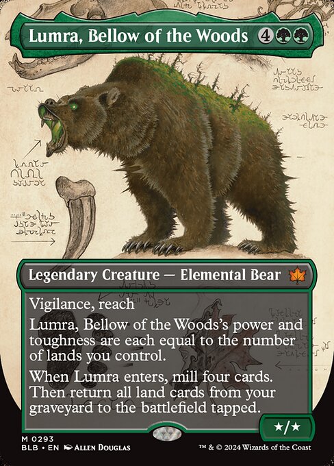 Lumra, Bellow of the Woods (V.1) XBLB-293 Mythic Near Mint Englisch
