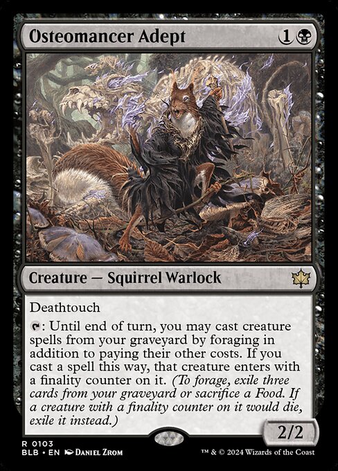 Osteomancer Adept BLB-103 Rare Near Mint Englisch Foil