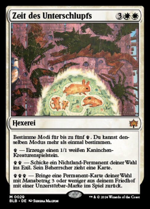 Zeit des Unterschlupfs BLB-29 Mythic Near Mint Deutsch