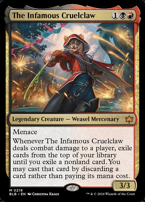 The Infamous Cruelclaw BLB-219 Mythic Near Mint Englisch
