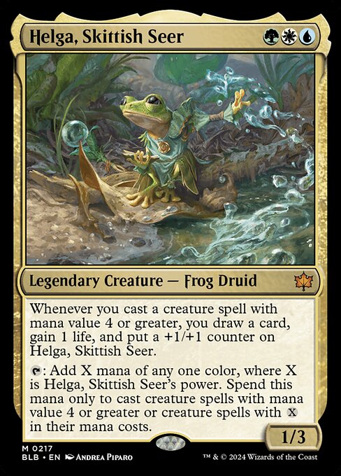 Helga, Skittish Seer BLB-217 Mythic Excellent Englisch