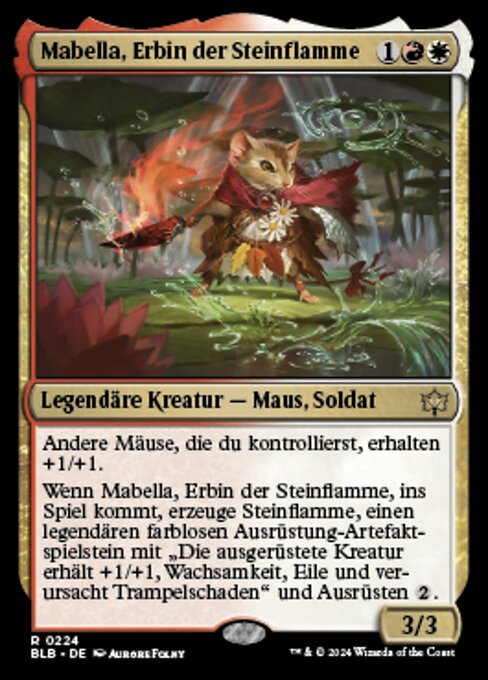 Mabella, Erbin der Steinflamme BLB-224 Rare Near Mint Deutsch