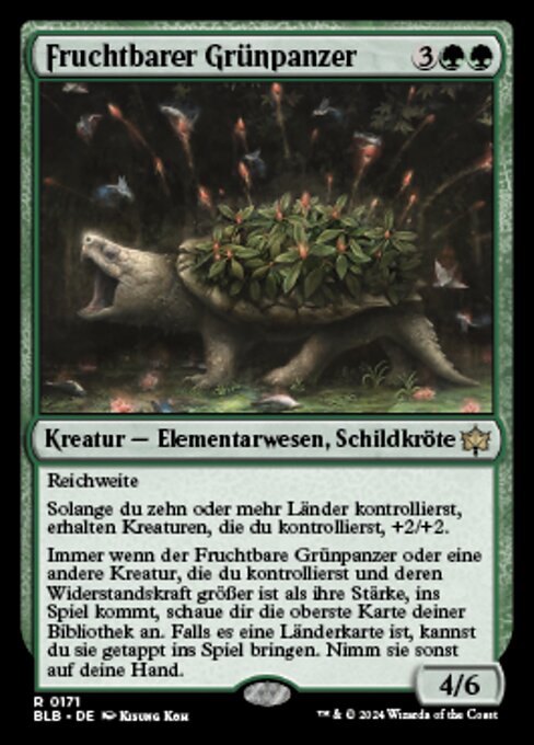 Fruchtbarer Grünpanzer BLB-171 Rare Near Mint Deutsch