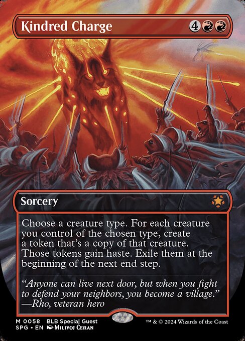 Kindred Charge SPG-58 Mythic Near Mint Englisch