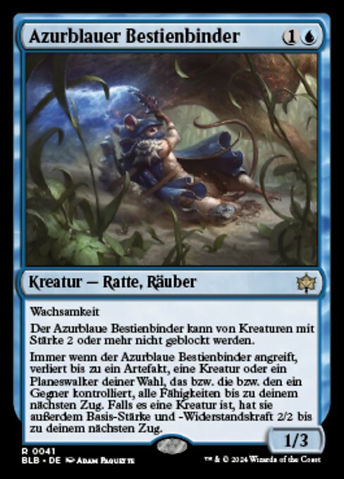 Azurblauer Bestienbinder BLB-41 Rare Near Mint Deutsch