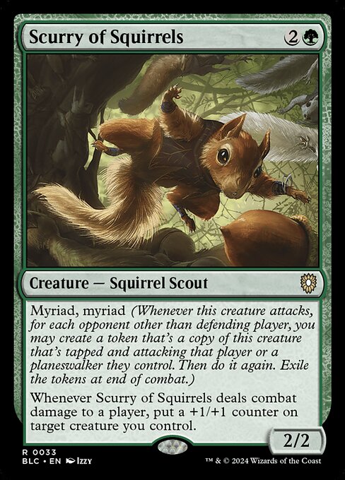 Scurry of Squirrels BLC-33 Rare Excellent Englisch