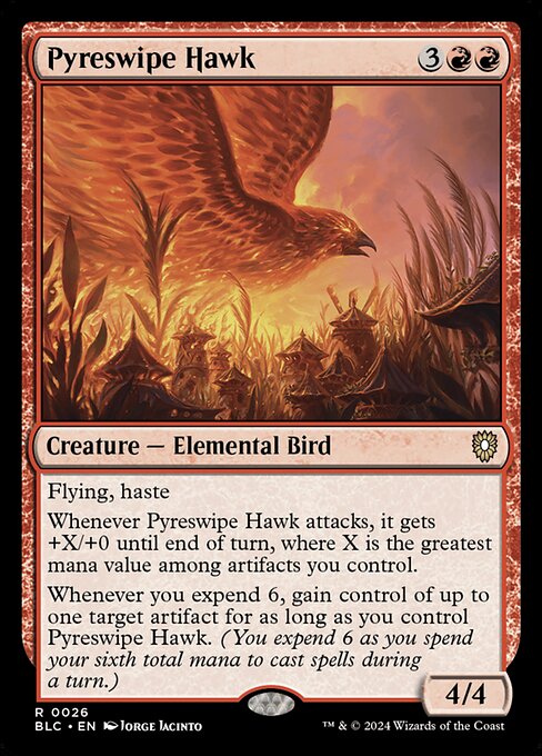 Pyreswipe Hawk BLC-26 Rare Near Mint Englisch