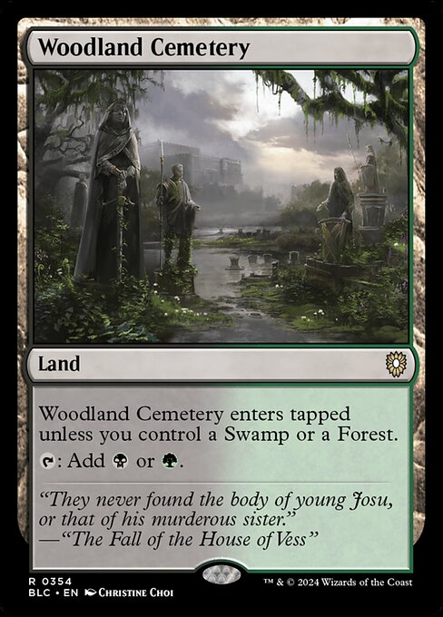 Woodland Cemetery BLC-354 Rare Near Mint Englisch
