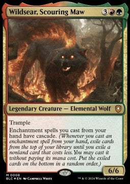 Wildsear, Scouring Maw BLC-8 Mythic Near Mint Englisch Foil