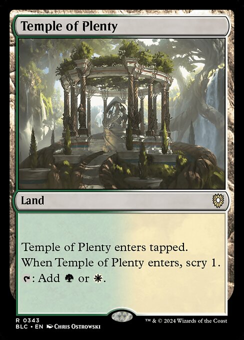 Temple of Plenty BLC-343 Rare Near Mint Englisch