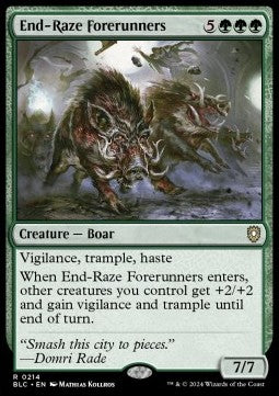 End-Raze Forerunners BLC-214 Rare Near Mint Englisch
